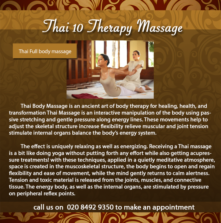 Thai Full Body Massage Thai 10 Therapy Massage