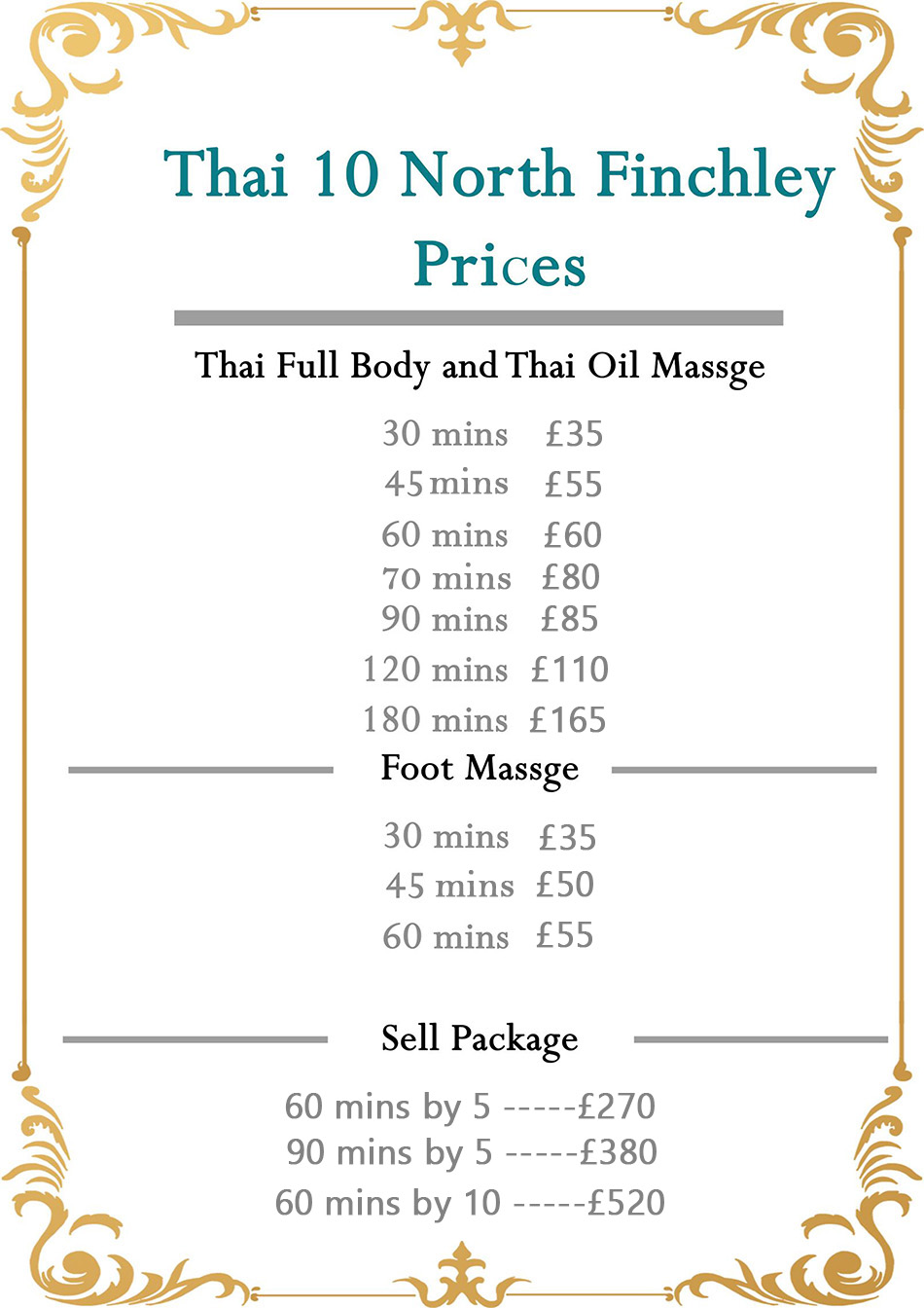 North Finchley Price